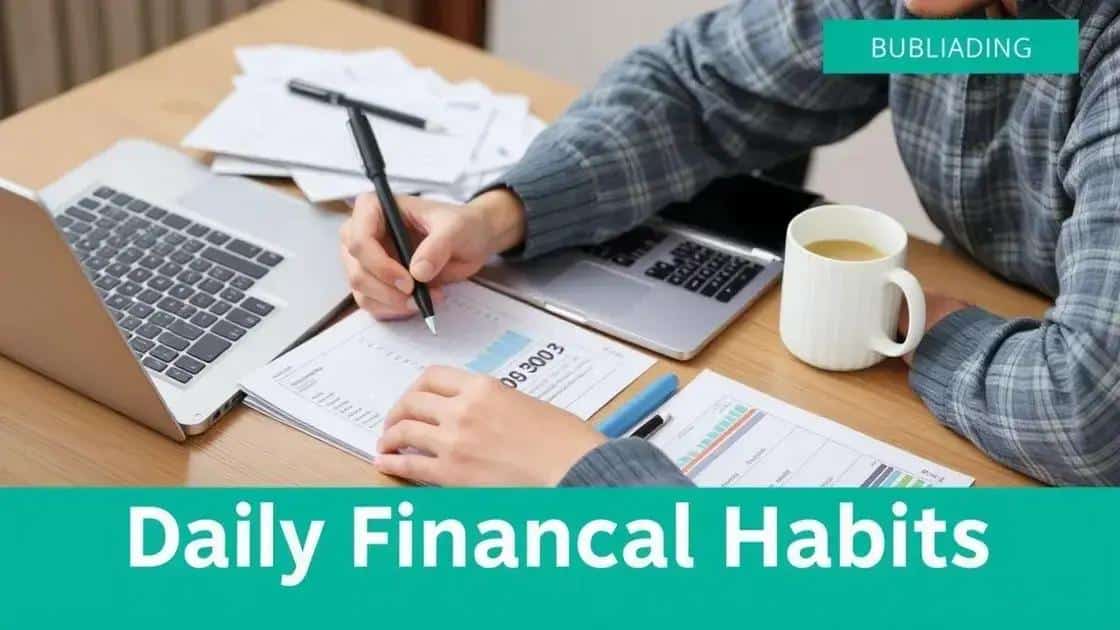 Daily habits for financial success