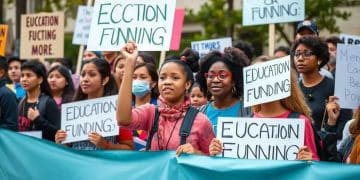 Protests against education budget cuts spark passionate debate