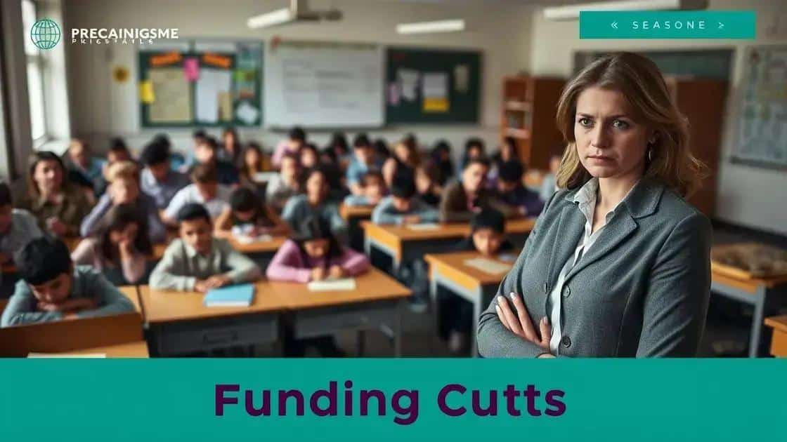 Impact of funding cuts on students and teachers