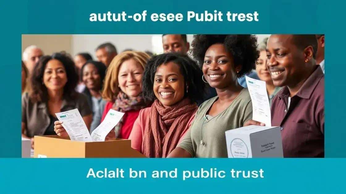 The impact of audits on public trust