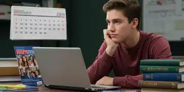 High school senior planning 2025 college application timeline