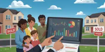 Illustration of a family in front of a new home, symbolizing the 2026 housing market forecast and future homeownership amidst affordability challenges.