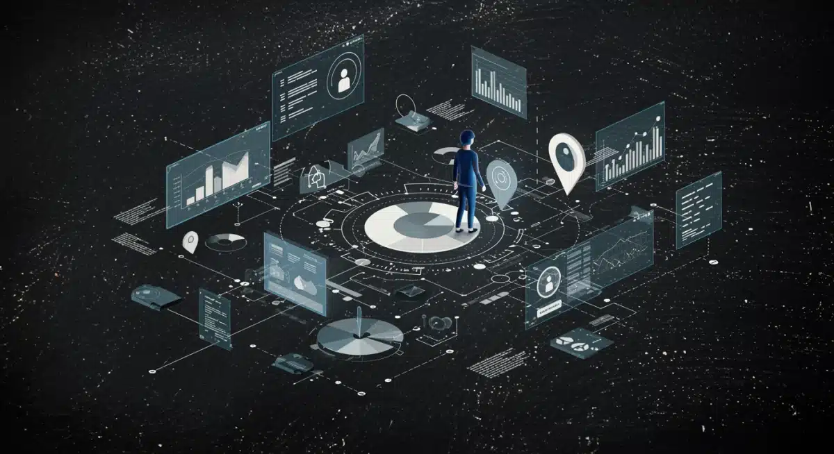 User interacting with data privacy settings on a digital interface