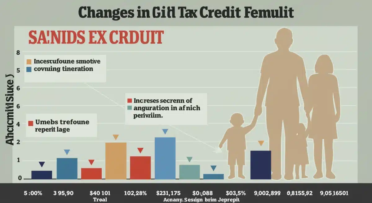 Infographic showing child tax credit changes for families in 2026