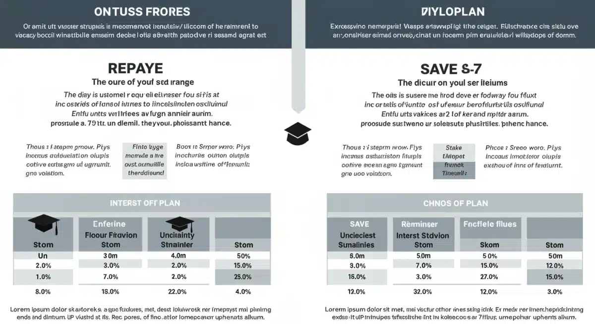 Infographic comparing REPAYE and SAVE student loan plans