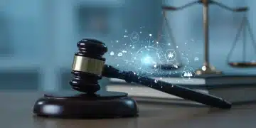 Gavel on law books with digital overlay representing new consumer protection laws