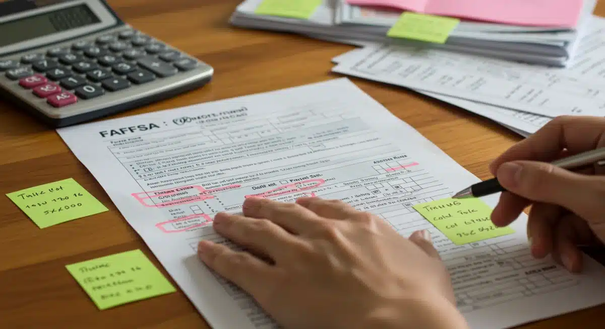 Detailed financial planning for FAFSA form completion