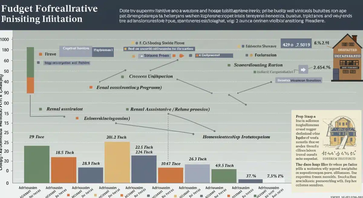 Infographic of federal housing budget allocation