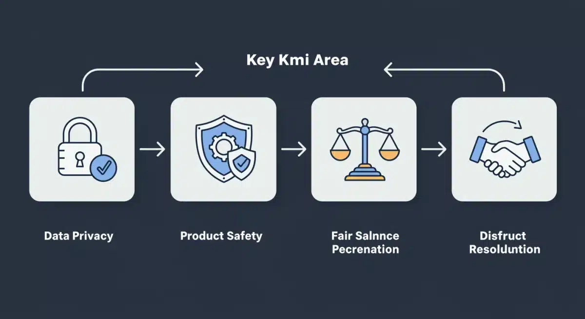 Infographic detailing four key areas of consumer protection act changes