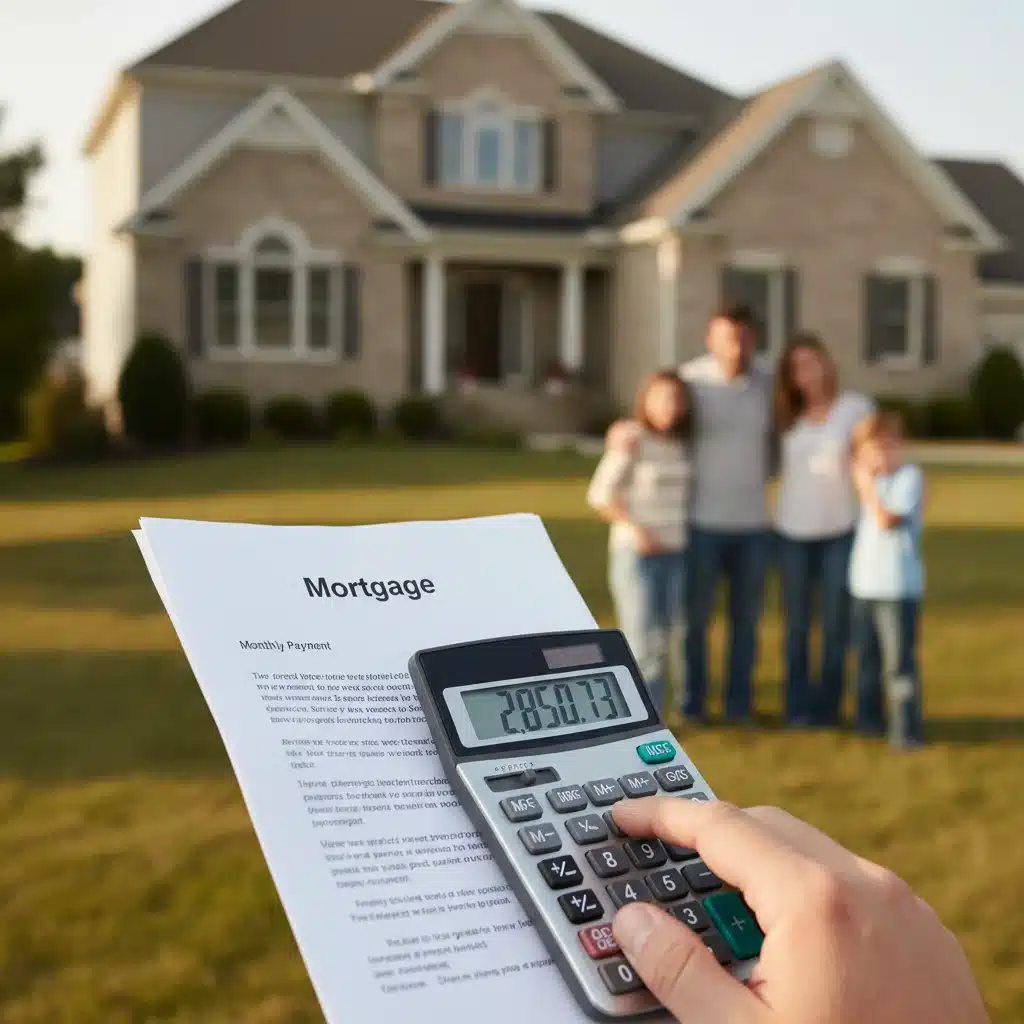 Hand holding mortgage document with calculator displaying higher payments, symbolizing increased mortgage costs.