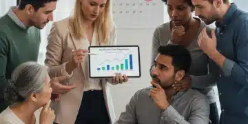 People reviewing financial data for 2026 healthcare costs and premium increases