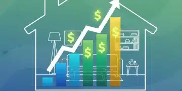 Economic forecast showing a 4% increase in consumer spending on home goods by March 2026, with charts and home decor.
