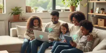 Family enjoying internet access with Affordable Connectivity Program