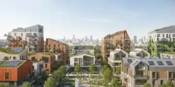 Modern housing development symbolizing federal housing initiatives and community growth