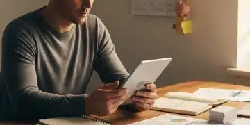 Person researching unemployment benefits on a tablet for 2026